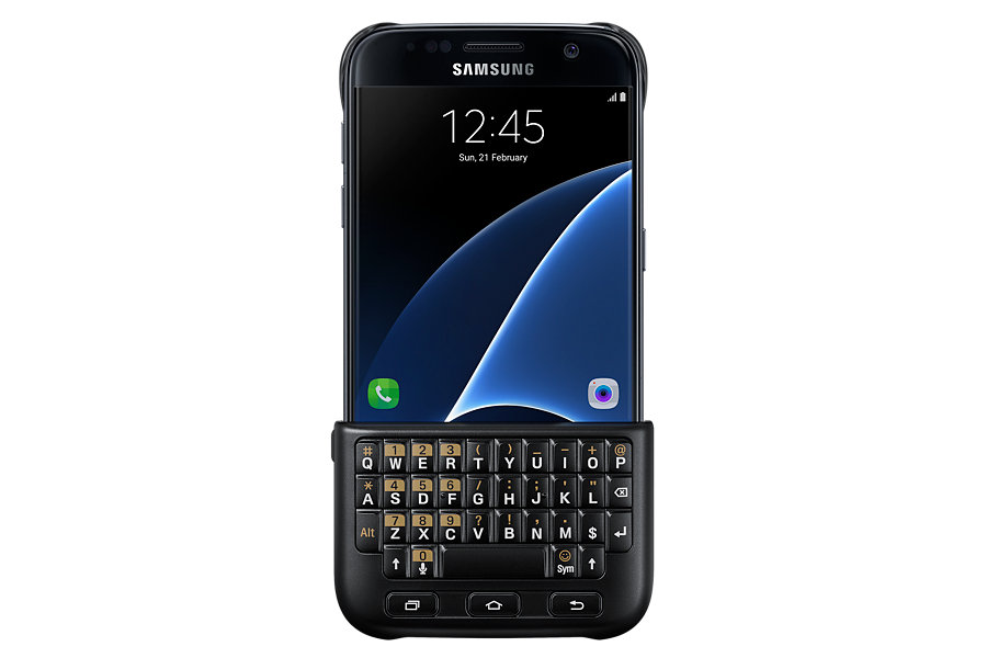Puzdro Keyboard Cover Case pre Samsung Galaxy S7 G930 black