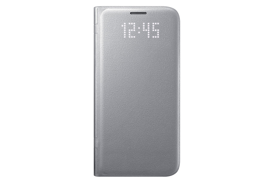 Puzdro LED Flip Cover pre Samsung Galaxy S7 edge G935 silver