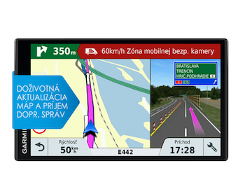 Obrázok výrobku Garmin DriveSmart 61 LMT-D + nüMaps Lifetime + Slovakia Traffic