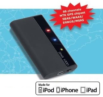Bluetooth GPS Receiver 66k pre Apple iPhone/iPod/ iPad
