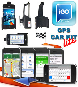 Apple iPhone 3GS iGO GPS Car Kit Lite