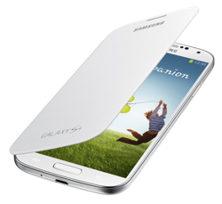 Puzdro Flip Cover pre Samsung Galaxy S4 i9505 white