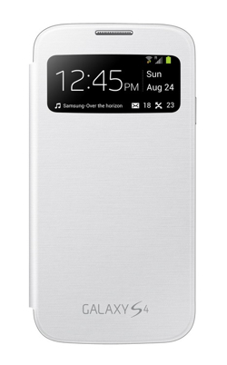 Puzdro Flip Cover S-view pre Samsung Galaxy S4 i9505 white