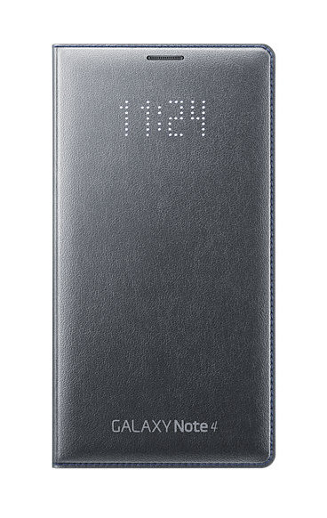 Puzdro LED Flip Cover pre Samsung Galaxy Note 4 black
