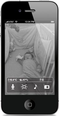 Smart Baby Monitor - Nočný režim