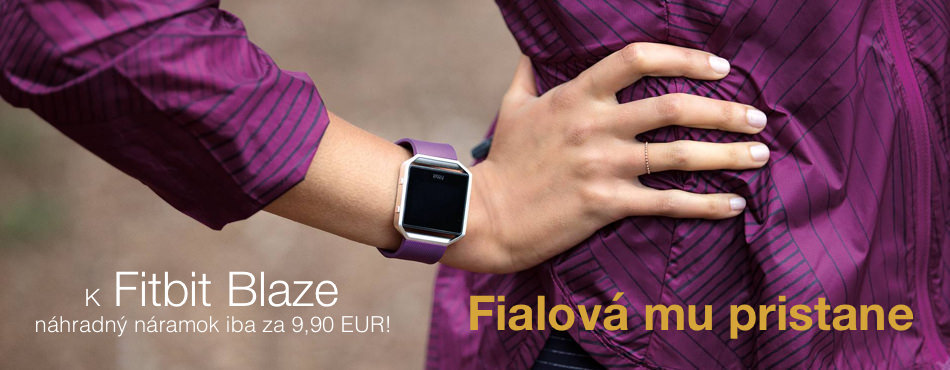 Fitbit Blaze Plum - náramok iba za 9,90 EUR!