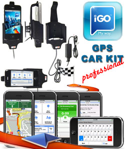 Apple iPhone 3GS iGO GPS Car Kit Professional