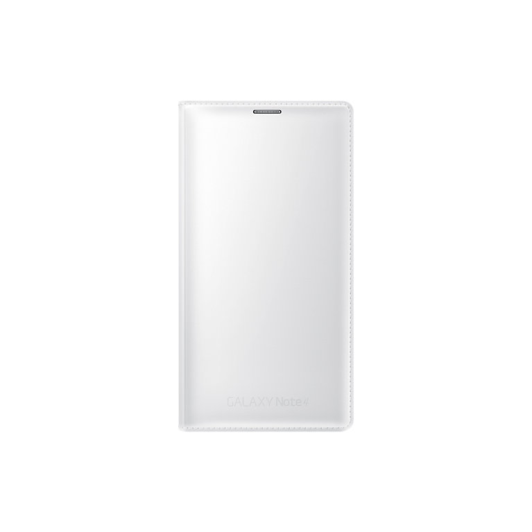 Puzdro Flip Cover pre Samsung Galaxy Note 4 white Classic