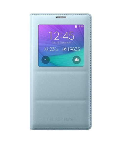 Puzdro Flip Cover S-view pre Samsung Galaxy Note 4 mint