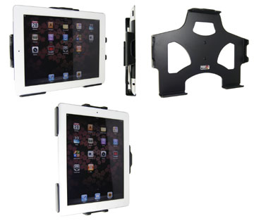 Obrázok výrobku Pasívny držiak na stenu pre Apple New iPad (3. gen) /iPad 2 čierny