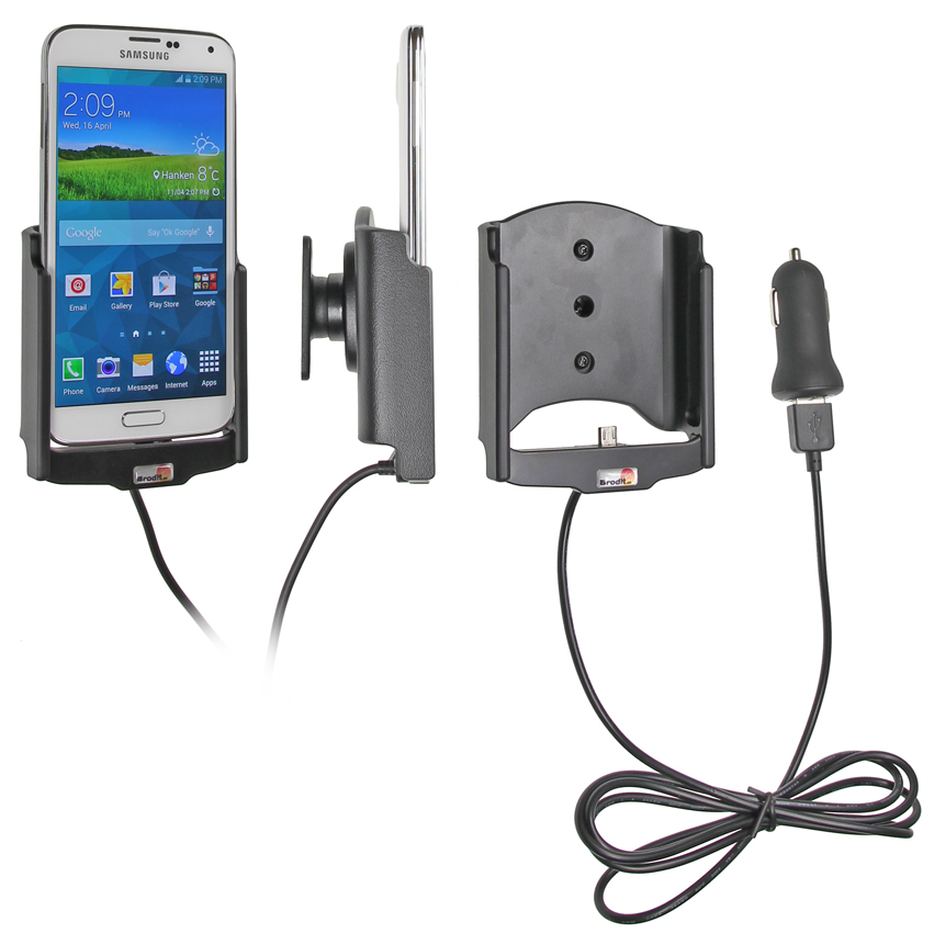 Aktívny držiak pre Samsung Galaxy S5 G900 USB+CL