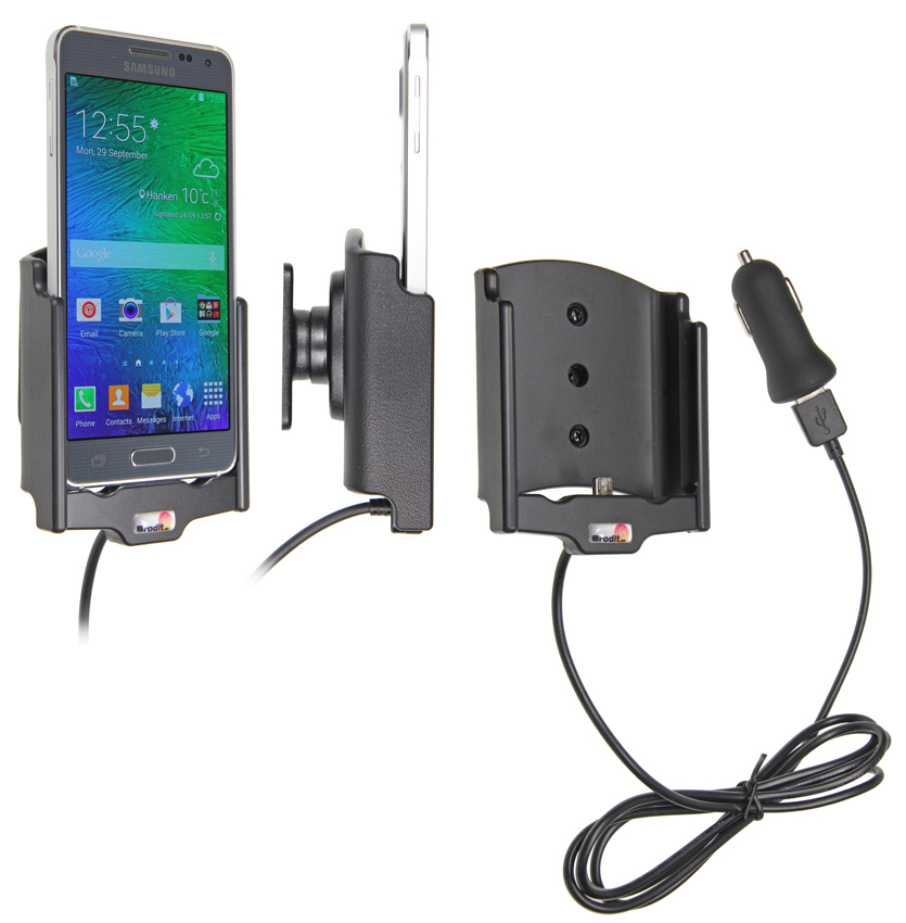 Aktívny držiak pre Samsung Galaxy Alpha USB+CL