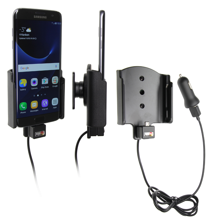 Aktívny držiak pre Samsung Galaxy S7 edge G935 USB+CL