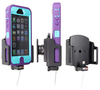 Nastaviteľný držiak pre Apple iPhone 5/5S/SE pre orig. kábel/USB