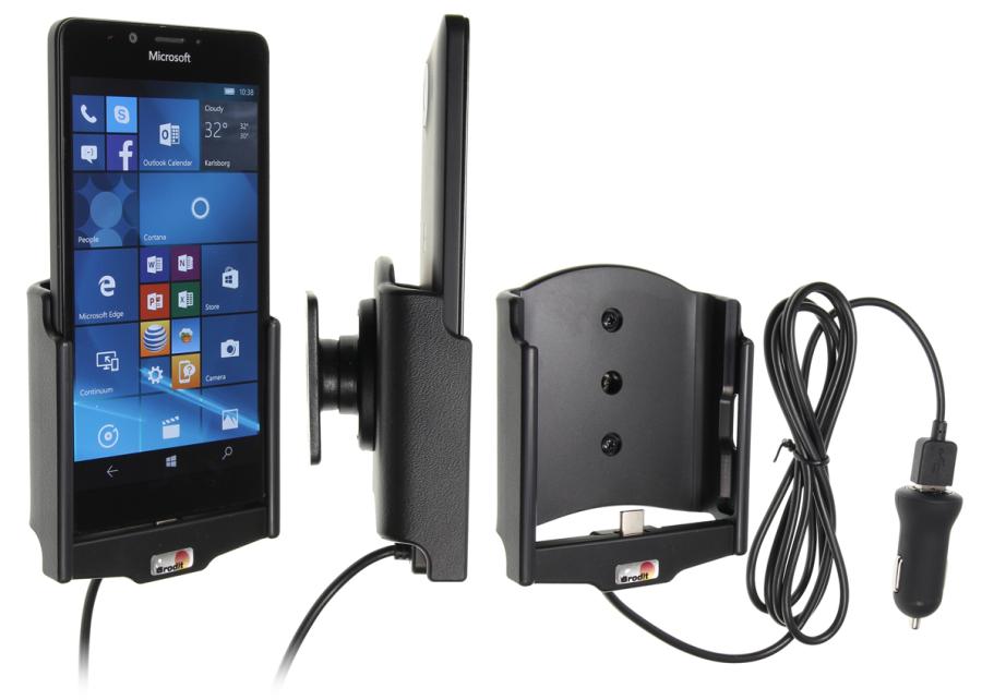 Aktívny držiak pre Microsoft Lumia 950 USB+CL