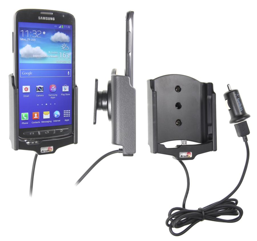 Aktívny držiak pre Samsung Galaxy S4 i9505 USB+CL