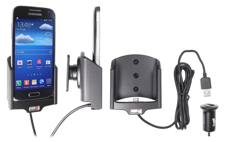 Aktívny držiak pre Samsung Galaxy S4 mini i9195 USB+CL