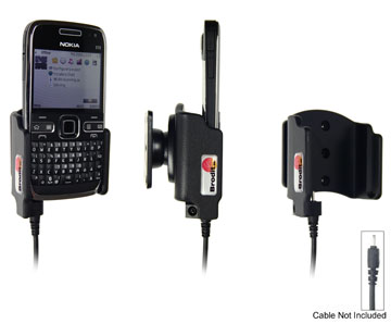 Držiak pre Nokia E72 pre použitie s orig. káblom