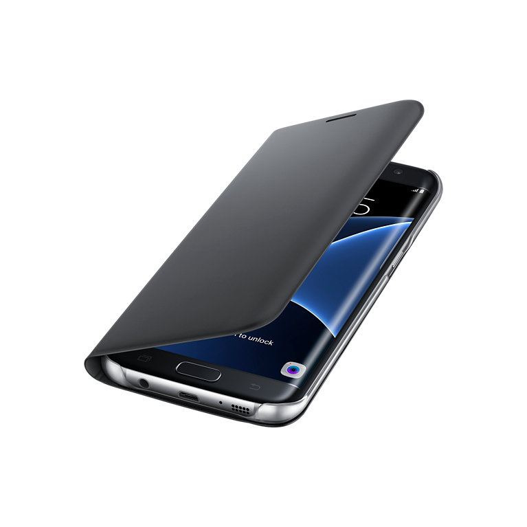 Puzdro Flip Wallet pre Samsung Galaxy S7 edge G935 Black