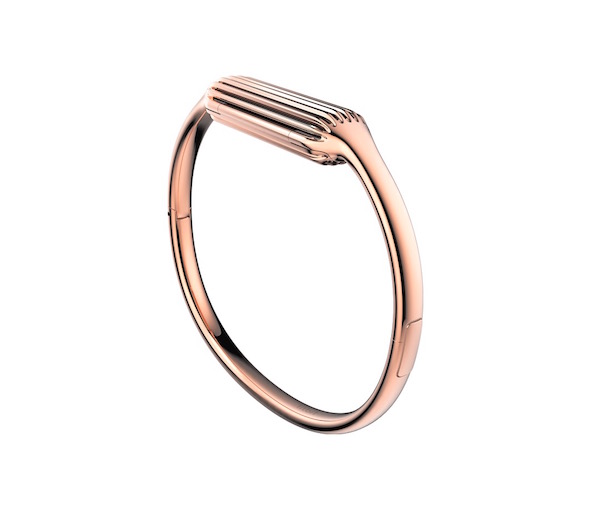 Fitbit Flex 2 Bangle Rose Gold - kovový náramok ružovozlatý