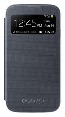 Puzdro Flip Cover S-view pre Samsung Galaxy S4 i9505 black