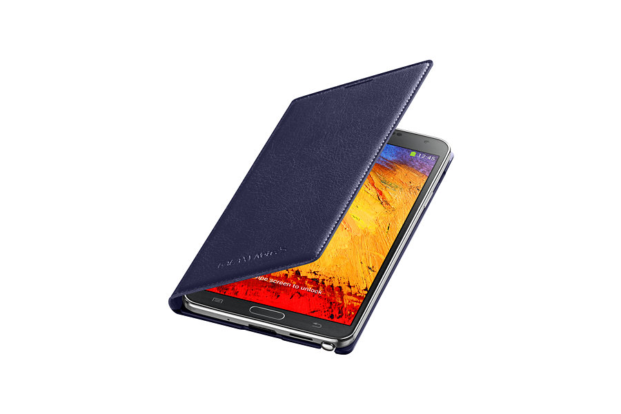 Puzdro Flip Cover pre Samsung Galaxy Note 3 N9005 indigo blue