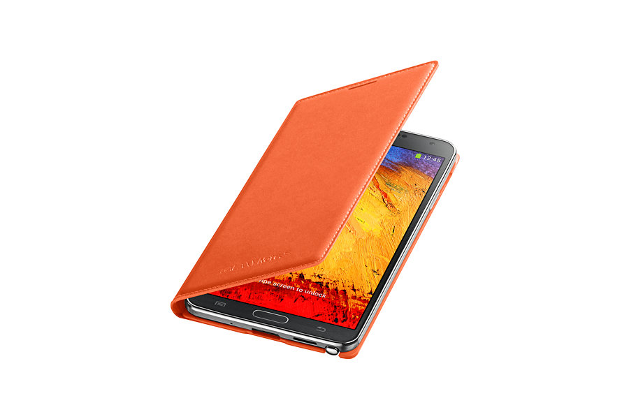 Puzdro Flip Cover pre Samsung Galaxy Note 3 N9005 wild orange