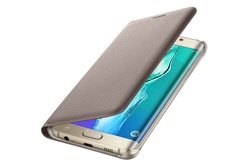 Puzdro Flip Cover pre Samsung Galaxy S6 edge+ Gold