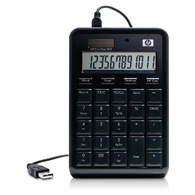 HP CalcPad 200 - kalkulačka a USB numerická klávesnica