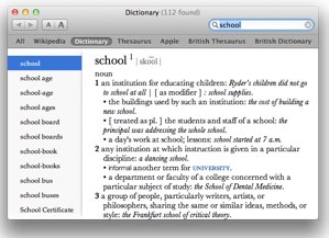 OS X Dictionary