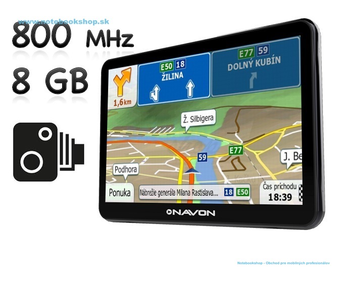 NAVON N760 Plus Lifetime 5" EU iGO primo TMC+BT+FM - GPS navigácia