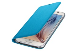 Puzdro Fabric Flip Cover pre Samsung Galaxy S6 Blue