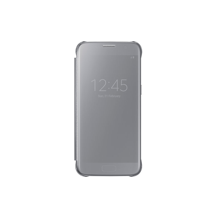 Puzdro Clear View Cover pre Samsung Galaxy S7 G930 Silver
