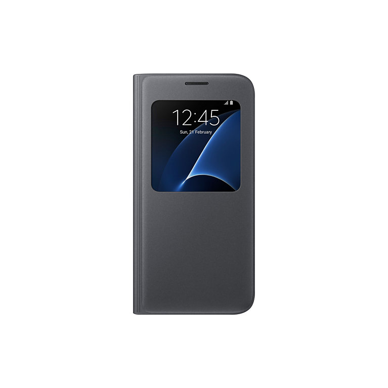Puzdro Flip Cover S-view pre Samsung Galaxy S7 G930 Black