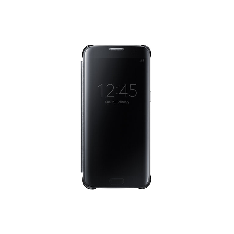Puzdro Clear View Cover pre Samsung Galaxy S7 edge G935 Black
