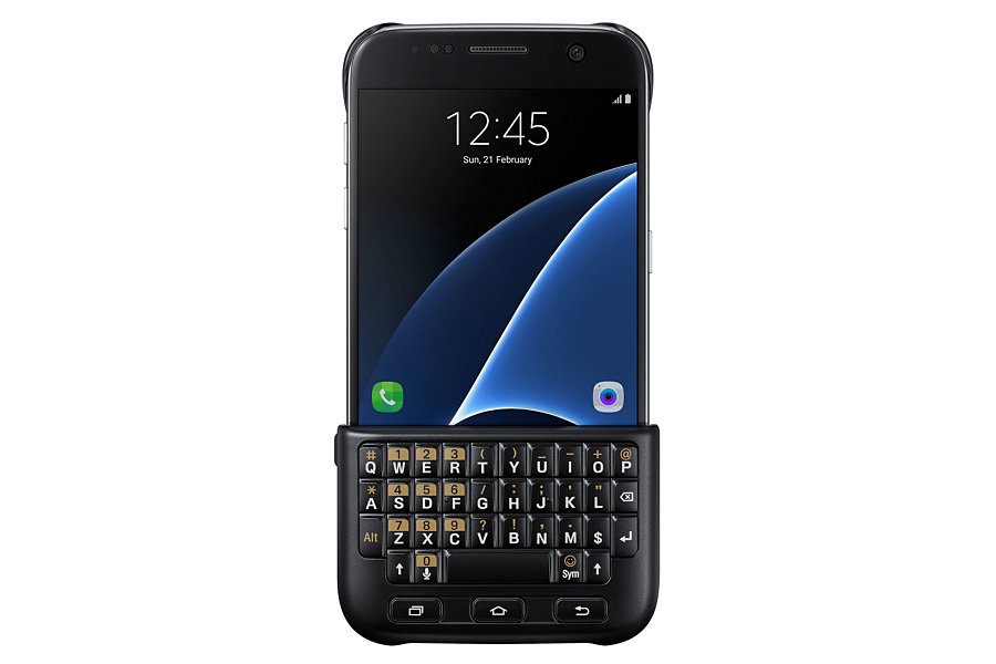 Puzdro Keyboard Cover Case pre Samsung Galaxy S7 edge G935 black