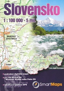 SmartMaps 3 Navigator: BASIC SK Autoatlas Slovensko 1:100.000 (Pa