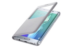 Puzdro Flip Cover S-view pre Samsung Galaxy S6 edge+ Silver