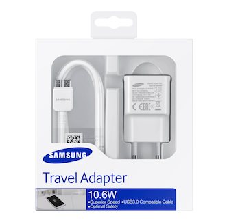 Travel adapter pre Samsung Galaxy Note 3 N9005 white