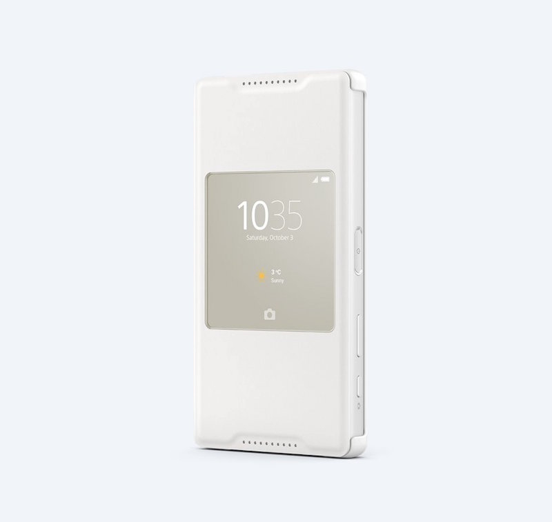Sony Style Cover Window pre Xperia Z5 Compact White