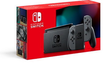 Nintendo Switch konzola + 2 šedé ovládače Joy-Con
