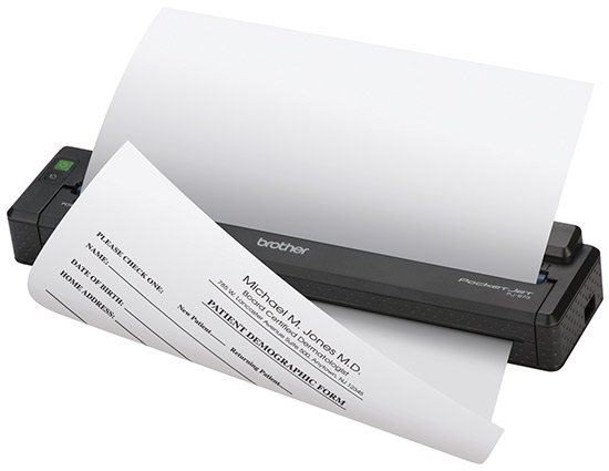 Obrázok výrobku Thermo papier pre tlačiarne Brother PocketJet, 100ks/A4