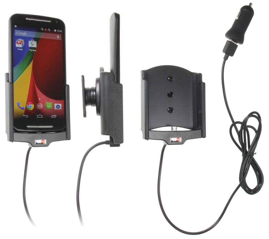 Aktívny držiak pre Motorola Moto G (2. gen.) USB+CL