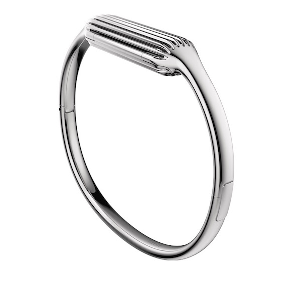 Fitbit Flex 2 Bangle Silver - kovový náramok strieborný