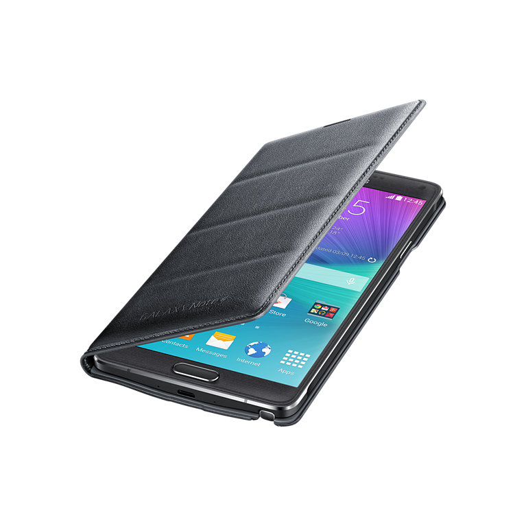 Puzdro Flip Cover pre Samsung Galaxy Note 4 black