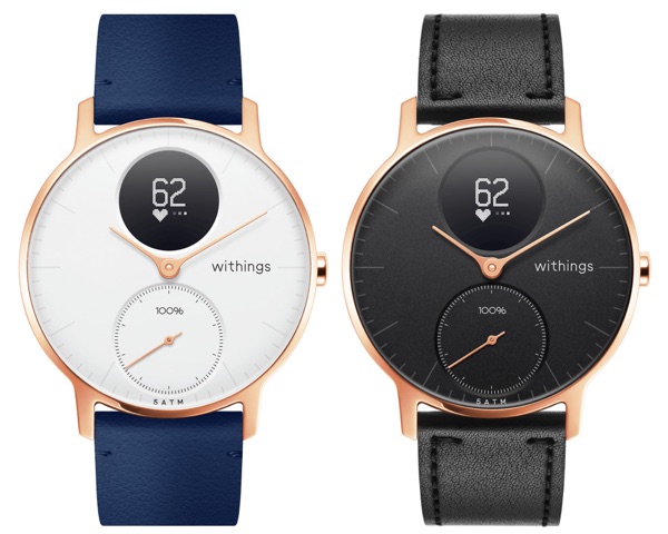 Withings Steel HR 36mm Rose Gold Leather