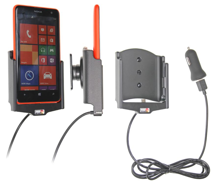 Aktívny držiak pre Nokia Lumia 630/635 USB+CL
